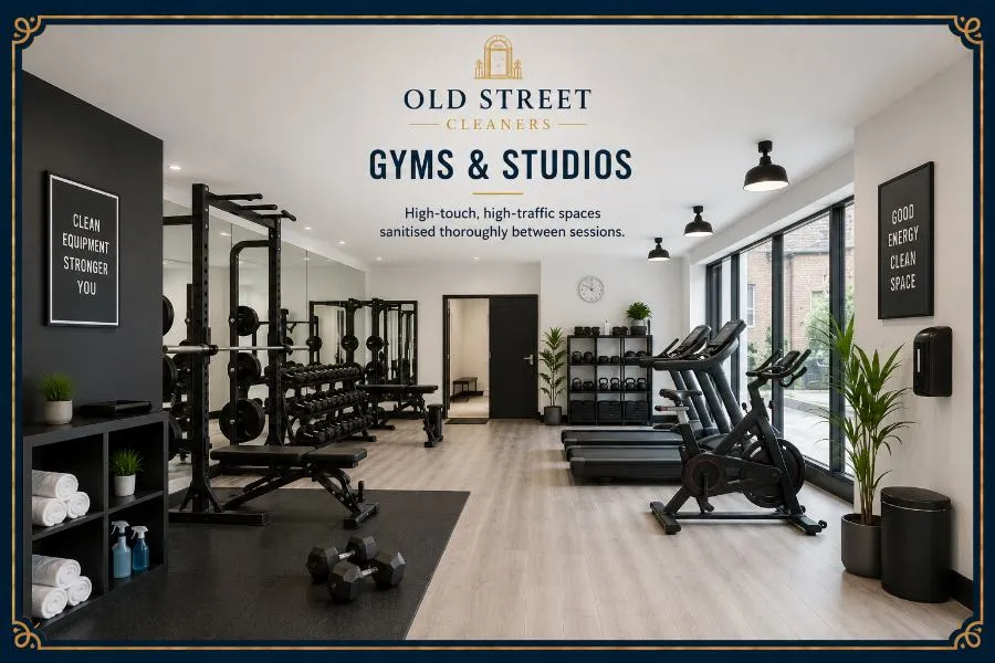 A clean gym studio with equipment