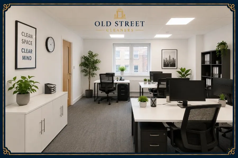 A clean, modern office workspace