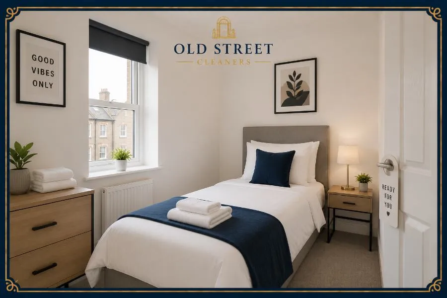 A clean, tidy bedroom ready for guests